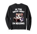 Reading Book Cat Library Reading Teacher Sweatshirt - Unique Graphic Unisex - T-Shirt, Sweatshirt, Hoodie