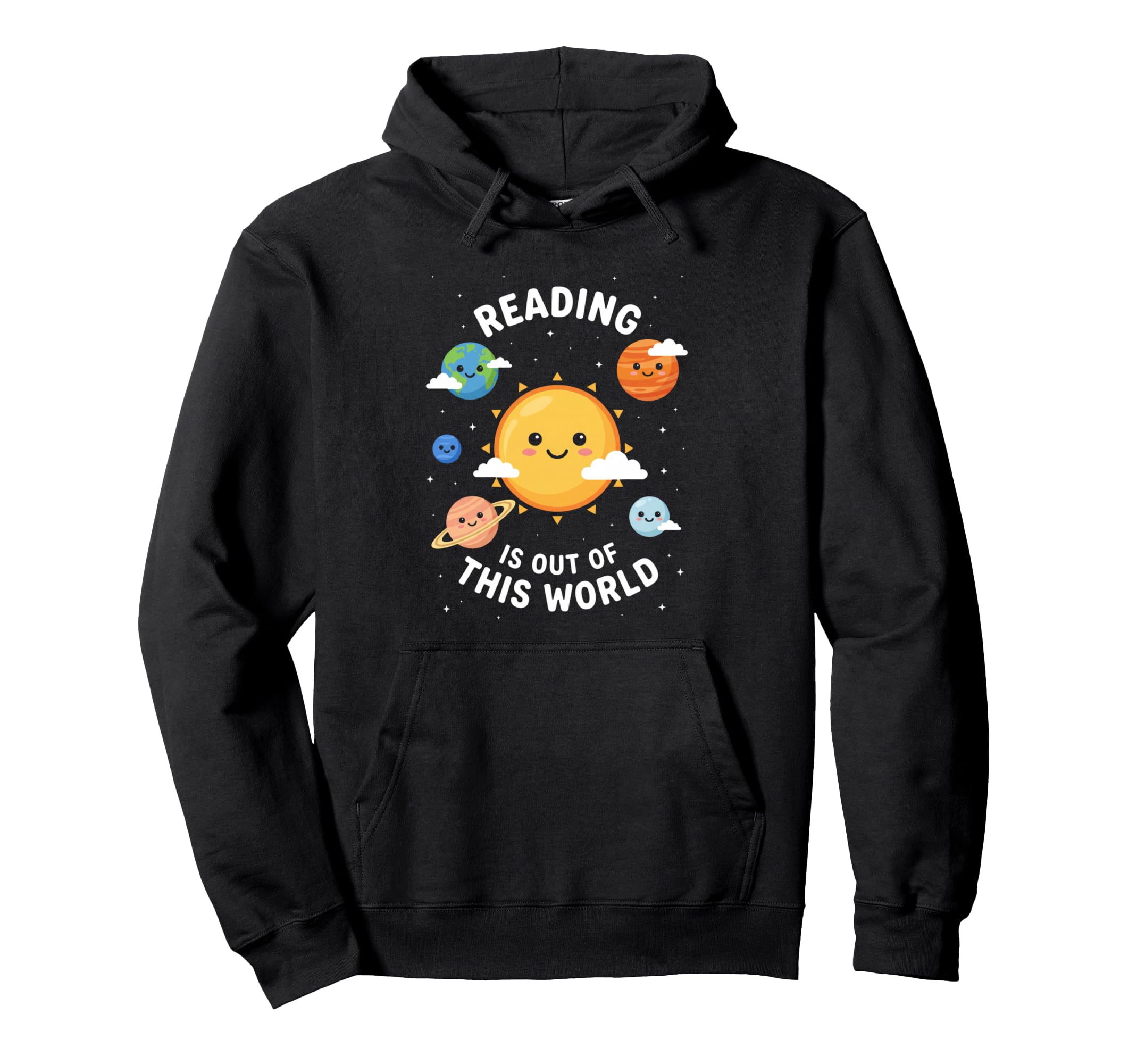 Reading Is Out This World Space Hoodie - Novelty Apparel Men Women - T-Shirt, Sweatshirt, Hoodie