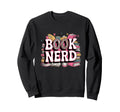 Book Nerd Lover Reader Stack Sweatshirt - Aesthetic Graphic for Adults - T-Shirt, Sweatshirt, Hoodie