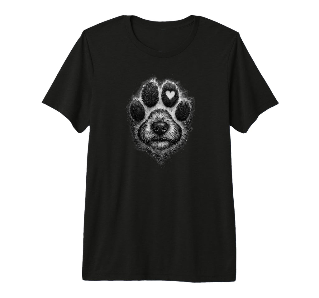 Dog Paw Heart Tattoo Pet Lovers Tri Blend T-Shirt - Streetwear Style Unisex - T-Shirt, Sweatshirt, Hoodie