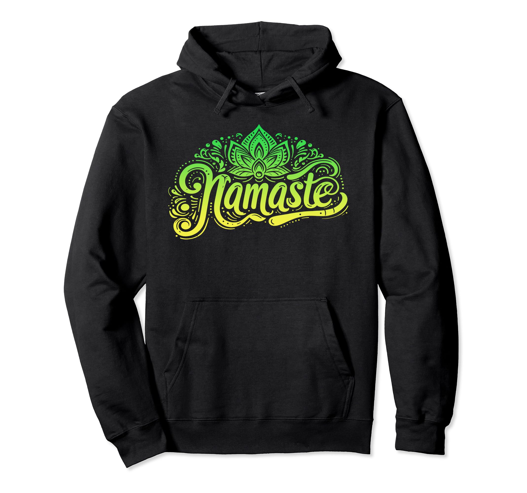 Namaste Yoga Meditation Zen Lotus Hoodie - Fun Novelty Design Unisex - T-Shirt, Sweatshirt, Hoodie