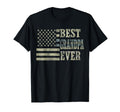 Best Grandpa Ever American Flag Usa T-Shirt - Minimalist Print Men Women - T-Shirt, Sweatshirt, Hoodie