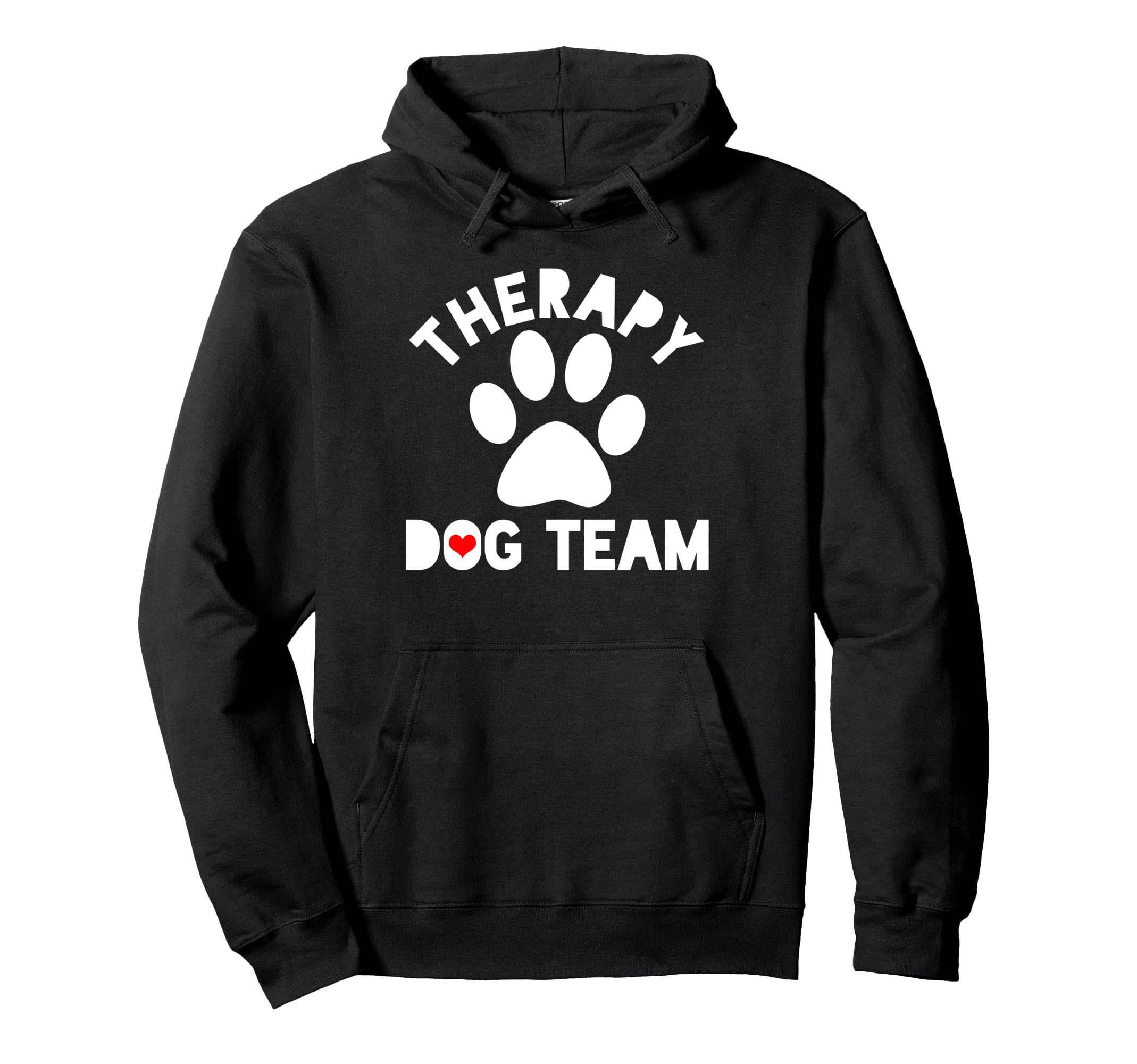 Dog Therapy Team Love Heart Hoodie - Streetwear Style Unisex - T-Shirt, Sweatshirt, Hoodie