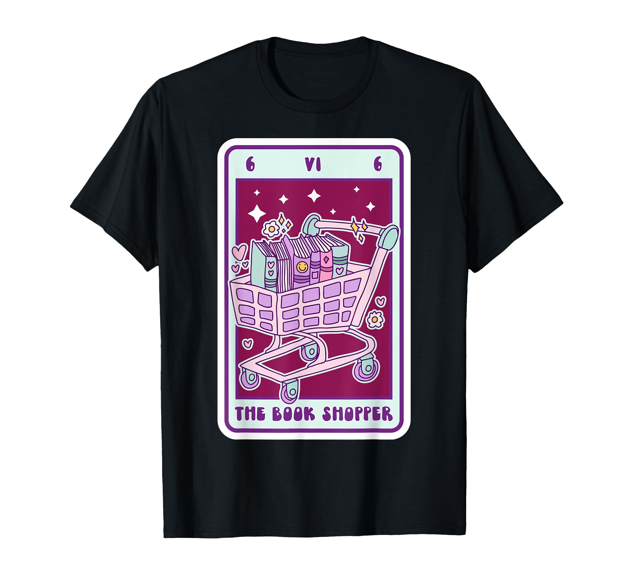 Book Lover Tarot Card Book Shopper T-Shirt - Novelty Apparel Men Women - T-Shirt, Sweatshirt, Hoodie