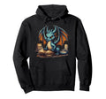 Dragon Reading Book Funny Hoodie - Casual Everyday Wear for Adults - T-Shirt, Sweatshirt, Hoodie