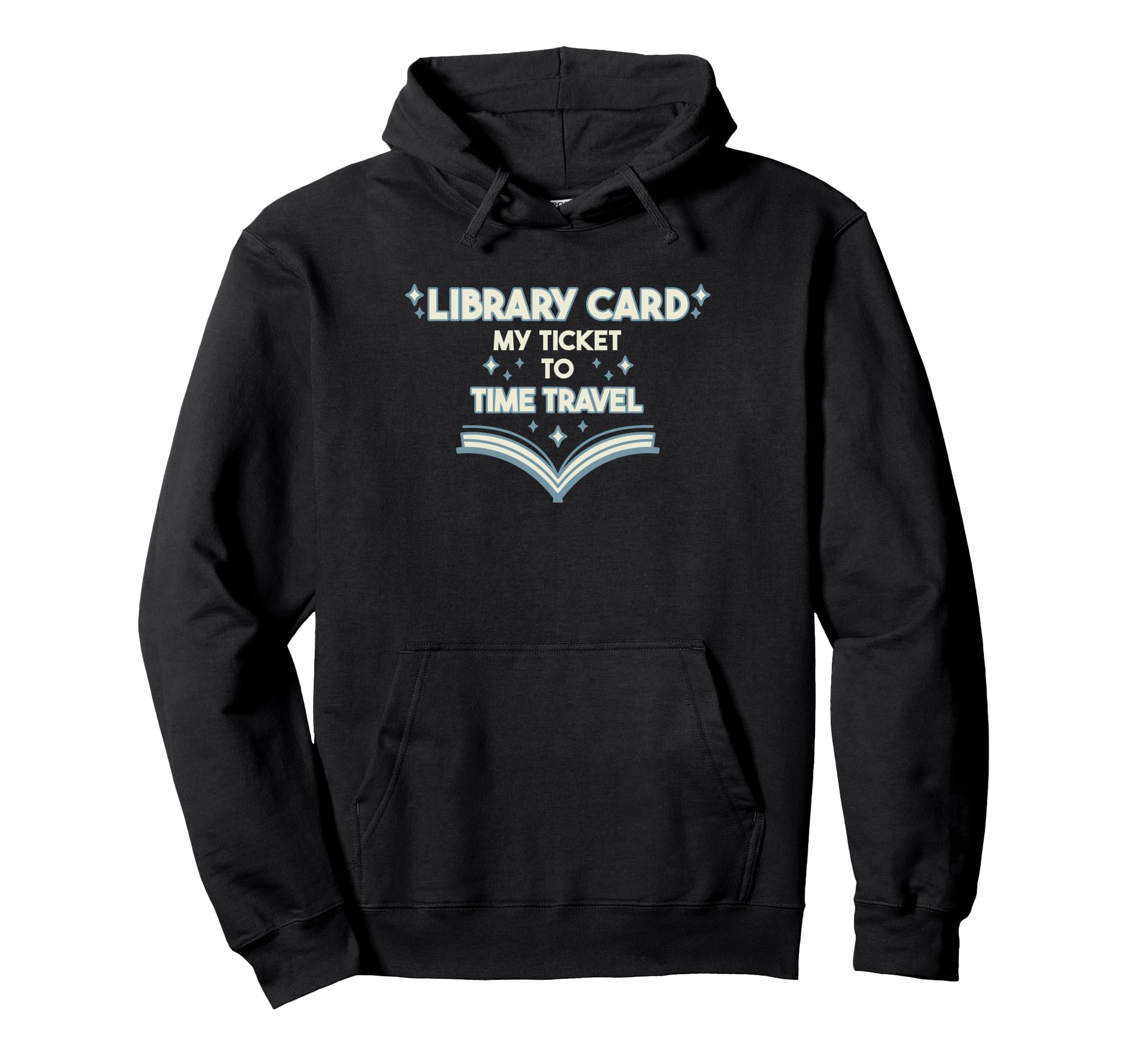 My Ticket Zur Zeitreise Library Card Hoodie - Unique Graphic Men Women - T-Shirt, Sweatshirt, Hoodie