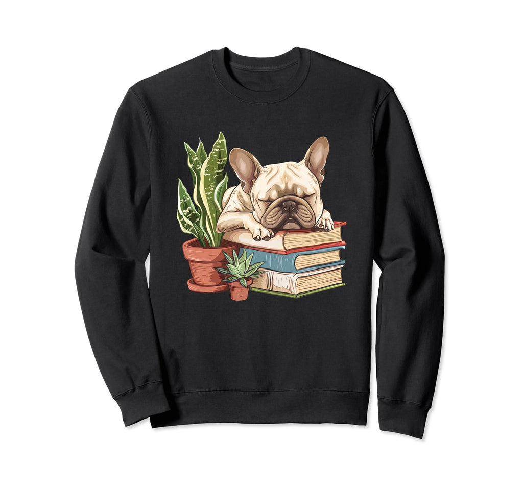 Dog Book Lover Librarian Reader Sweatshirt - Novelty Apparel Men Women - T-Shirt, Sweatshirt, Hoodie