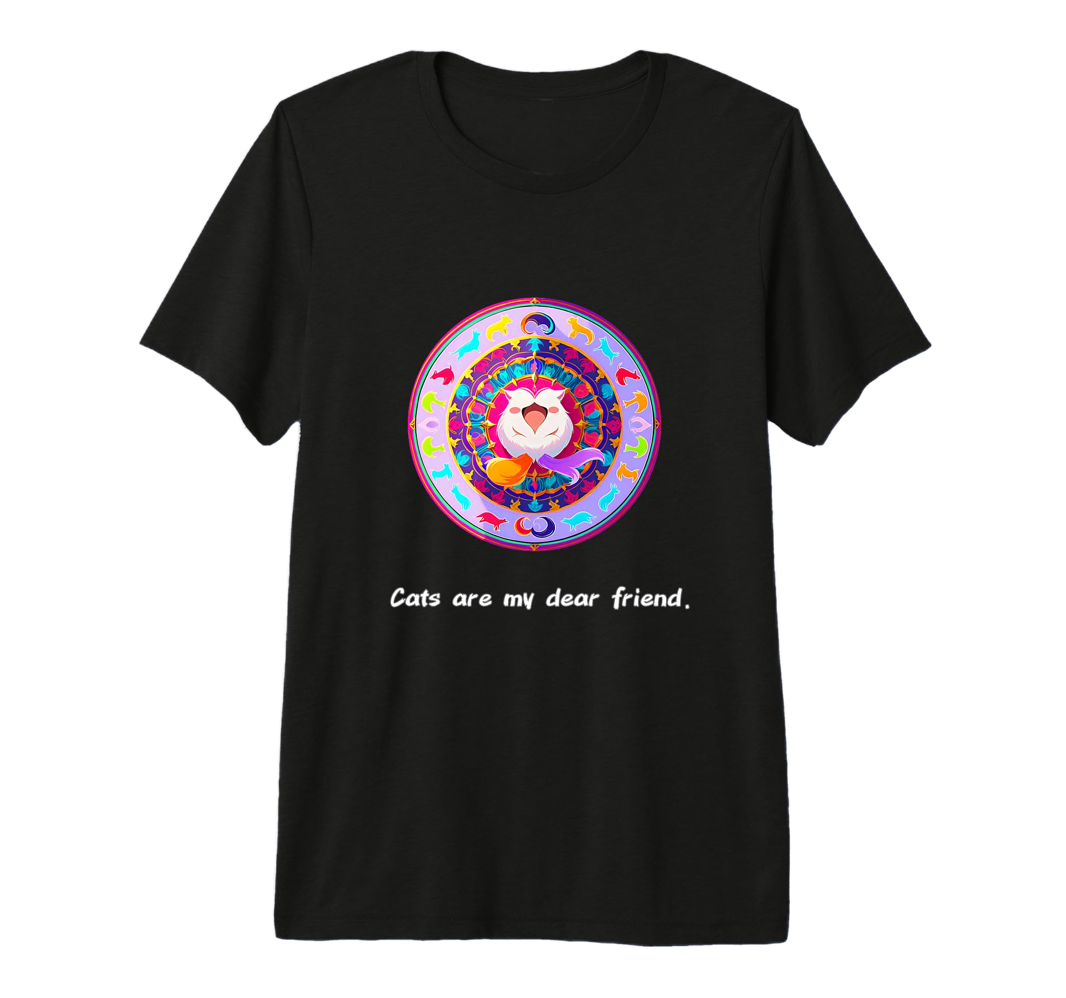 Cats Are My Best Friends Sacred T-Shirt - Trendy Graphic for Adults - T-Shirt, Sweatshirt, Hoodie
