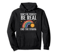 End Stigma Mental Health Awareness Green Hoodie - Unique Graphic Men Women - T-Shirt, Sweatshirt, Hoodie