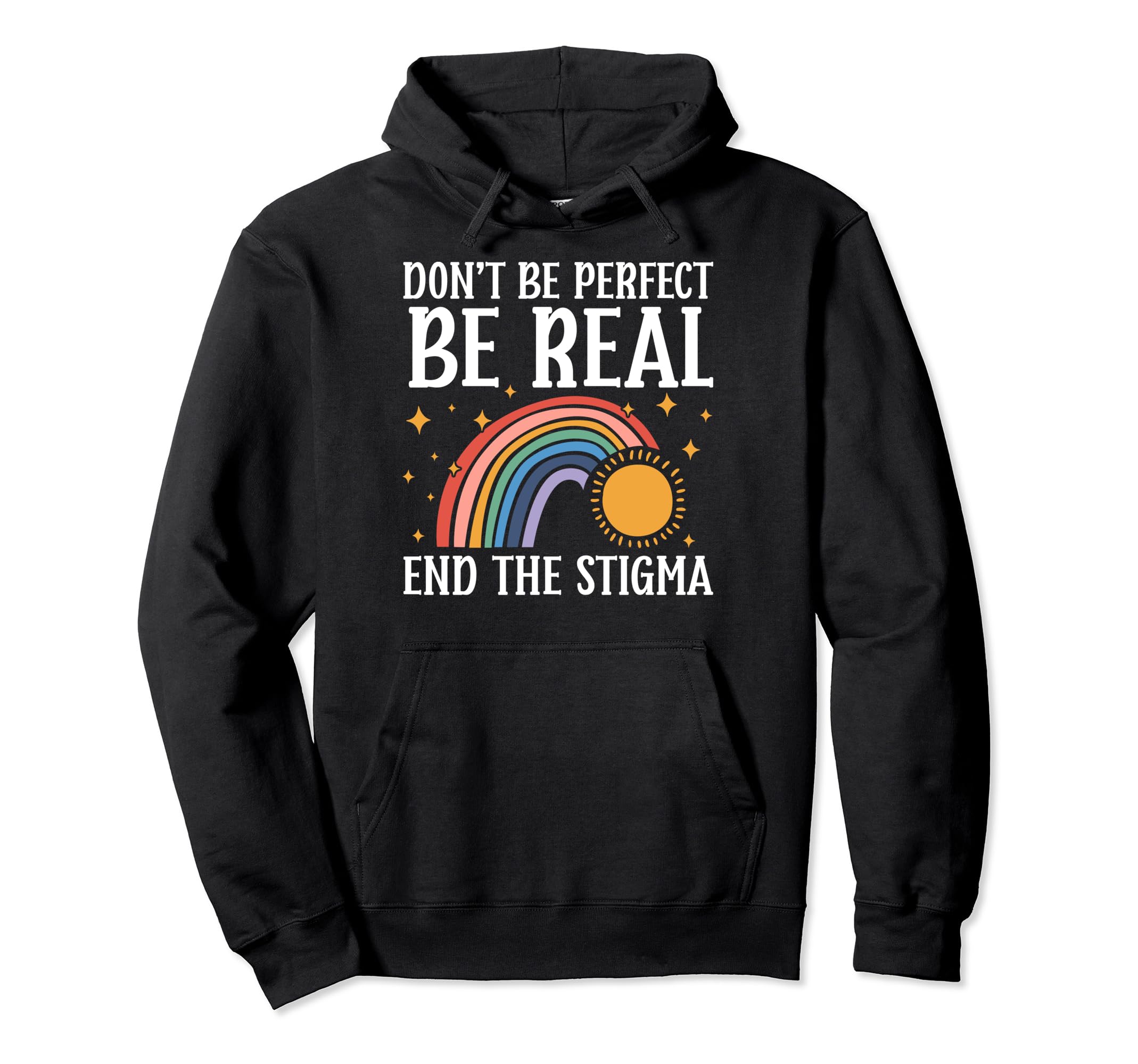 End Stigma Mental Health Awareness Green Hoodie - Unique Graphic Men Women - T-Shirt, Sweatshirt, Hoodie