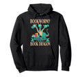 Bookworm Book Dragon Hoodie - Minimalist Print Men Women - T-Shirt, Sweatshirt, Hoodie
