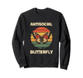 Antisocial Butterfly Gift T-Shirt - Minimalist Print for Adults - T-Shirt, Sweatshirt, Hoodie