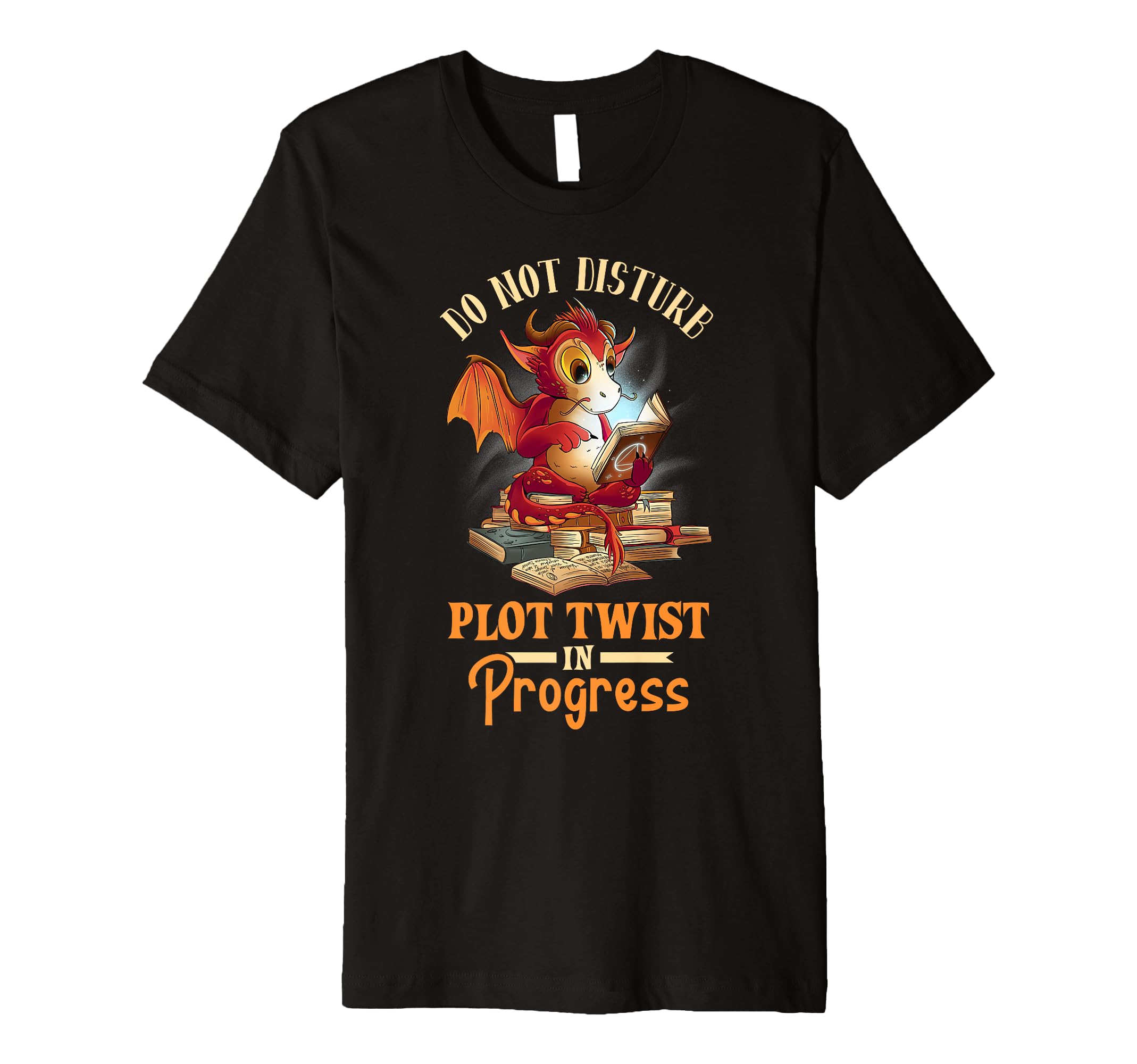 Bookworm Dragon Fantasy Book Lover T-Shirt - Graphic Print Men Women - T-Shirt, Sweatshirt, Hoodie