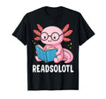 Readsolotl Axolotl Reading Book Lover T-Shirt - Unique Graphic Men Women - T-Shirt, Sweatshirt, Hoodie