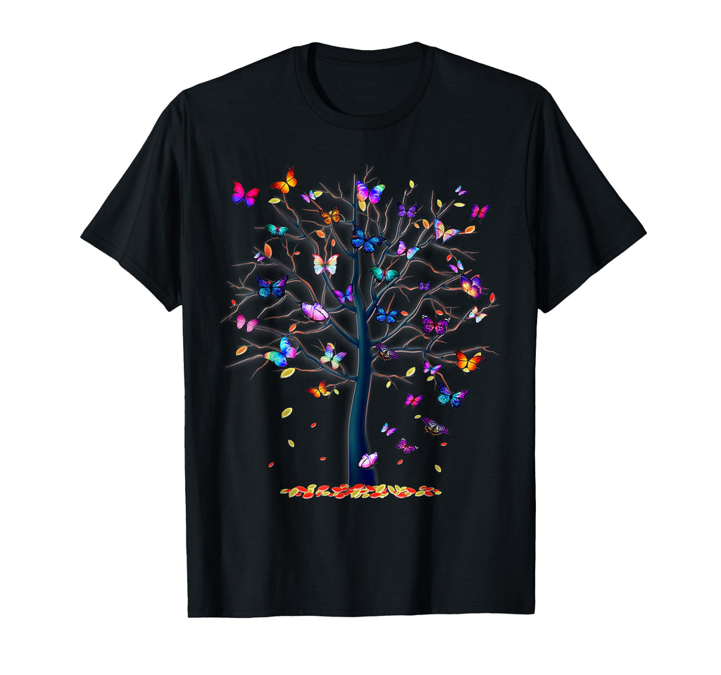 Butterfly Tree Beautiful T-Shirt - Unique Graphic for Adults - T-Shirt, Sweatshirt, Hoodie