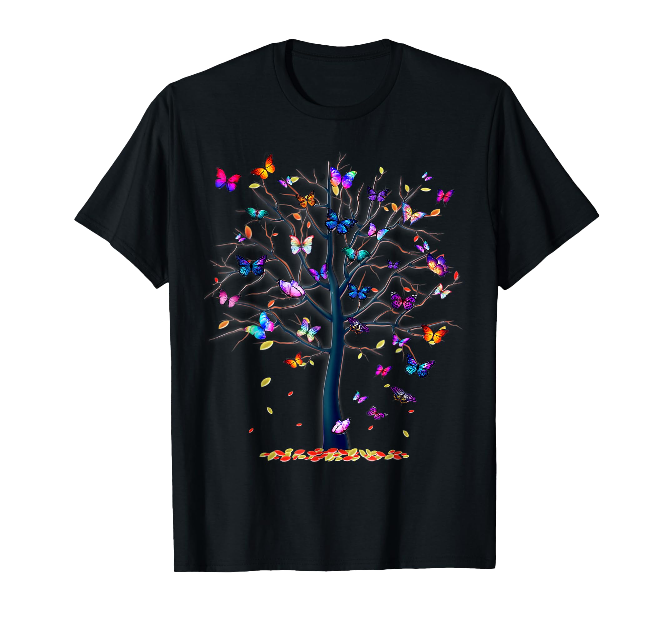 Butterfly Tree Beautiful T-Shirt - Unique Graphic for Adults - T-Shirt, Sweatshirt, Hoodie