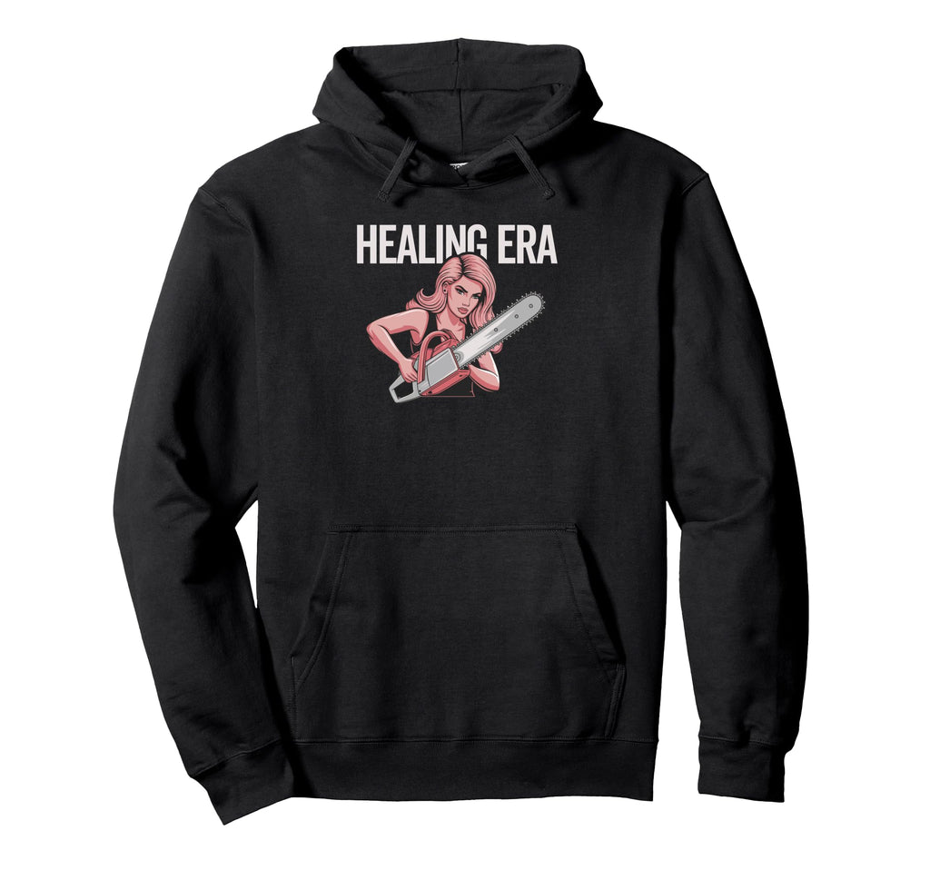 Healing Era Empowered Chainsaw Hoodie - Minimalist Print Unisex - T-Shirt, Sweatshirt, Hoodie