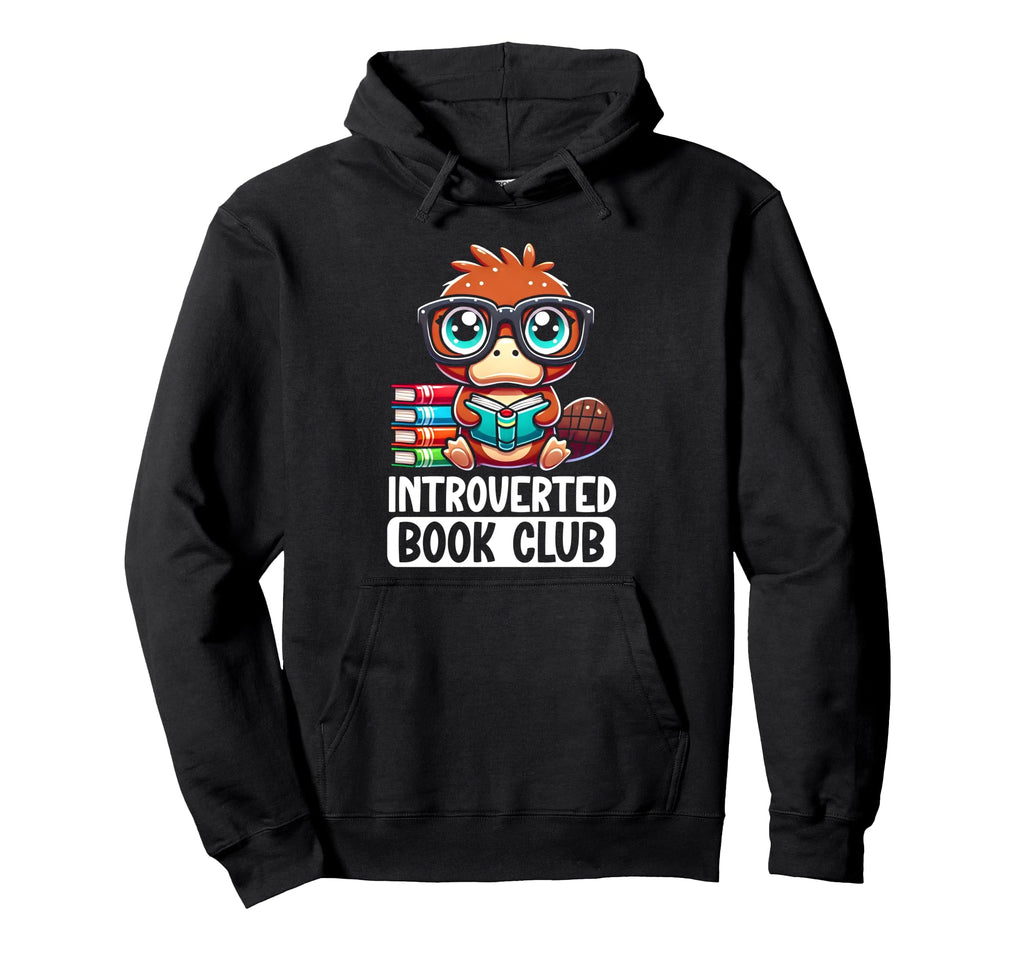 Introverted Book Club Reading Lover Hoodie - Custom Art Print Unisex - T-Shirt, Sweatshirt, Hoodie