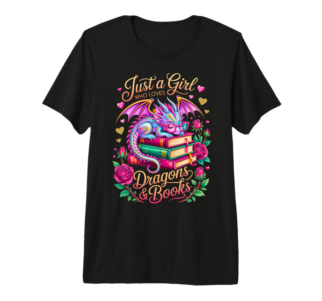 Colorful Just Who Loves Dragons T-Shirt - Casual Everyday Wear for Adults - T-Shirt, Sweatshirt, Hoodie