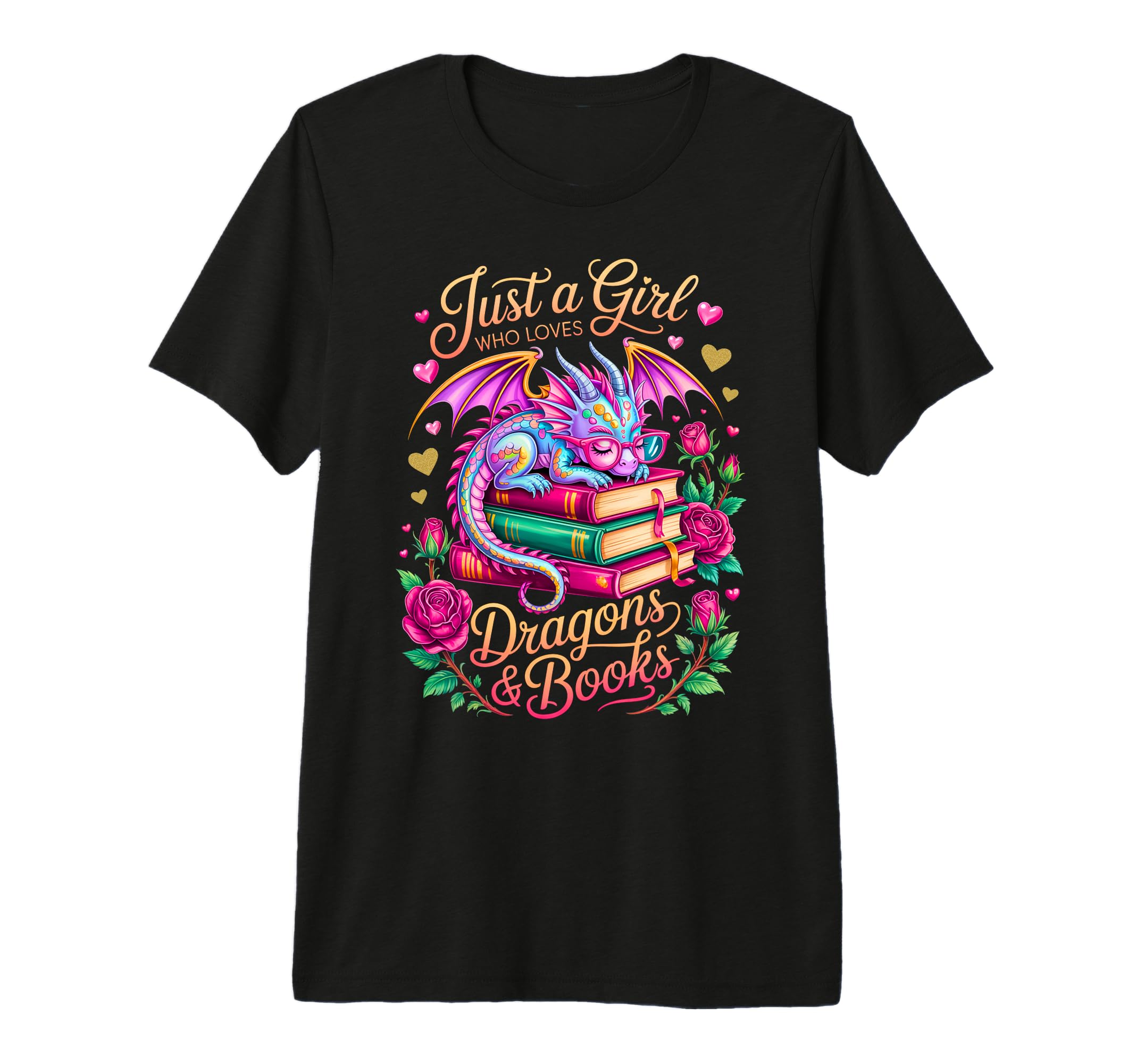 Colorful Just Who Loves Dragons T-Shirt - Casual Everyday Wear for Adults - T-Shirt, Sweatshirt, Hoodie