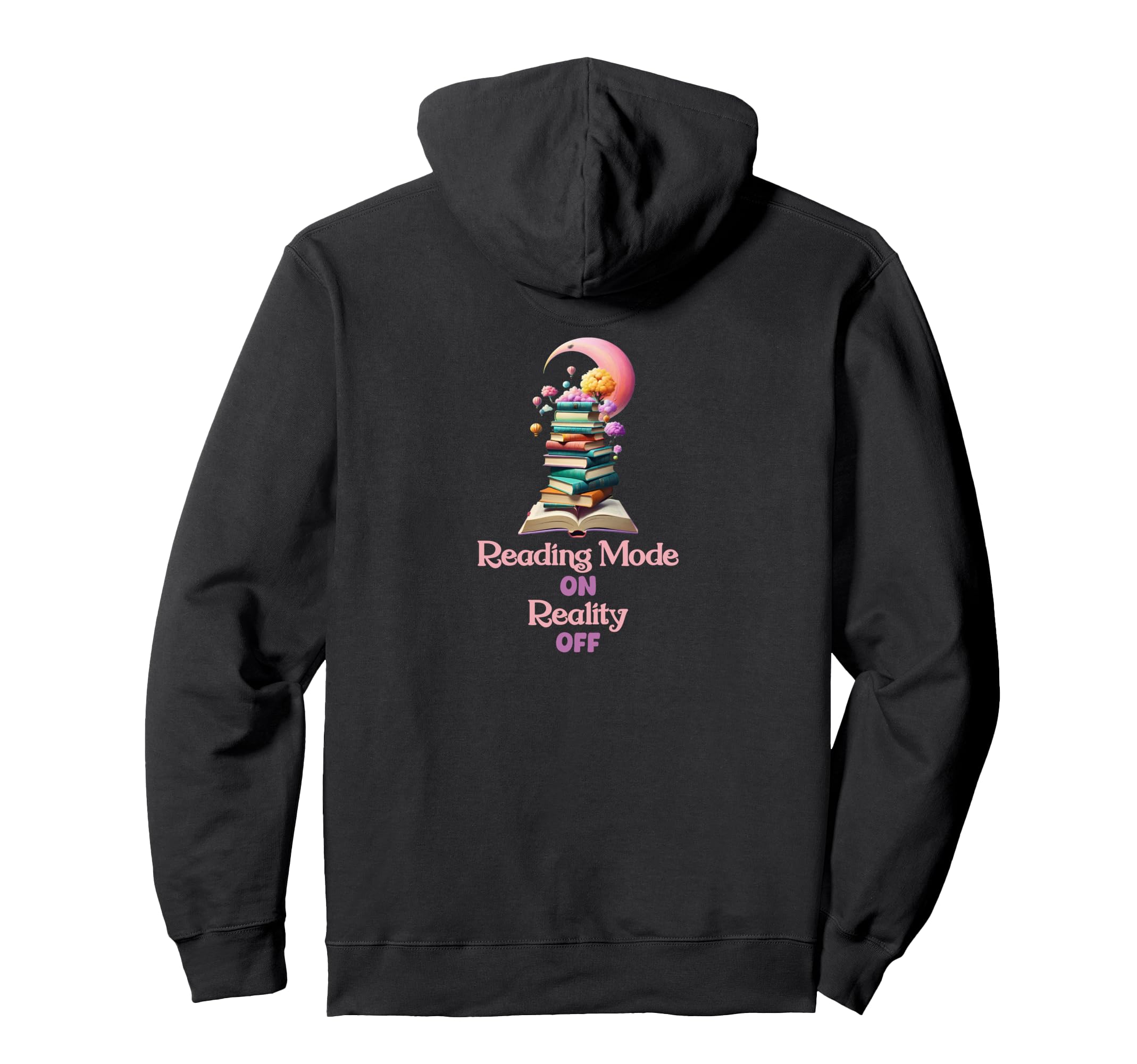 Book Worm Book Stack Reading Addict Hoodie - Streetwear Style for Adults - T-Shirt, Sweatshirt, Hoodie