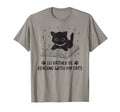 Id Rather Be Reading My Cat Book T-Shirt - Fun Novelty Design Men Women - T-Shirt, Sweatshirt, Hoodie