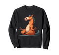 Meditation Horse Yoga Pose Relaxing Sweatshirt - Custom Art Print Unisex - T-Shirt, Sweatshirt, Hoodie