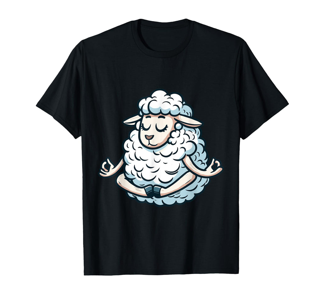 Meditation Sheep Yoga Pose Relaxing T-Shirt - Custom Art Print Men Women - T-Shirt, Sweatshirt, Hoodie