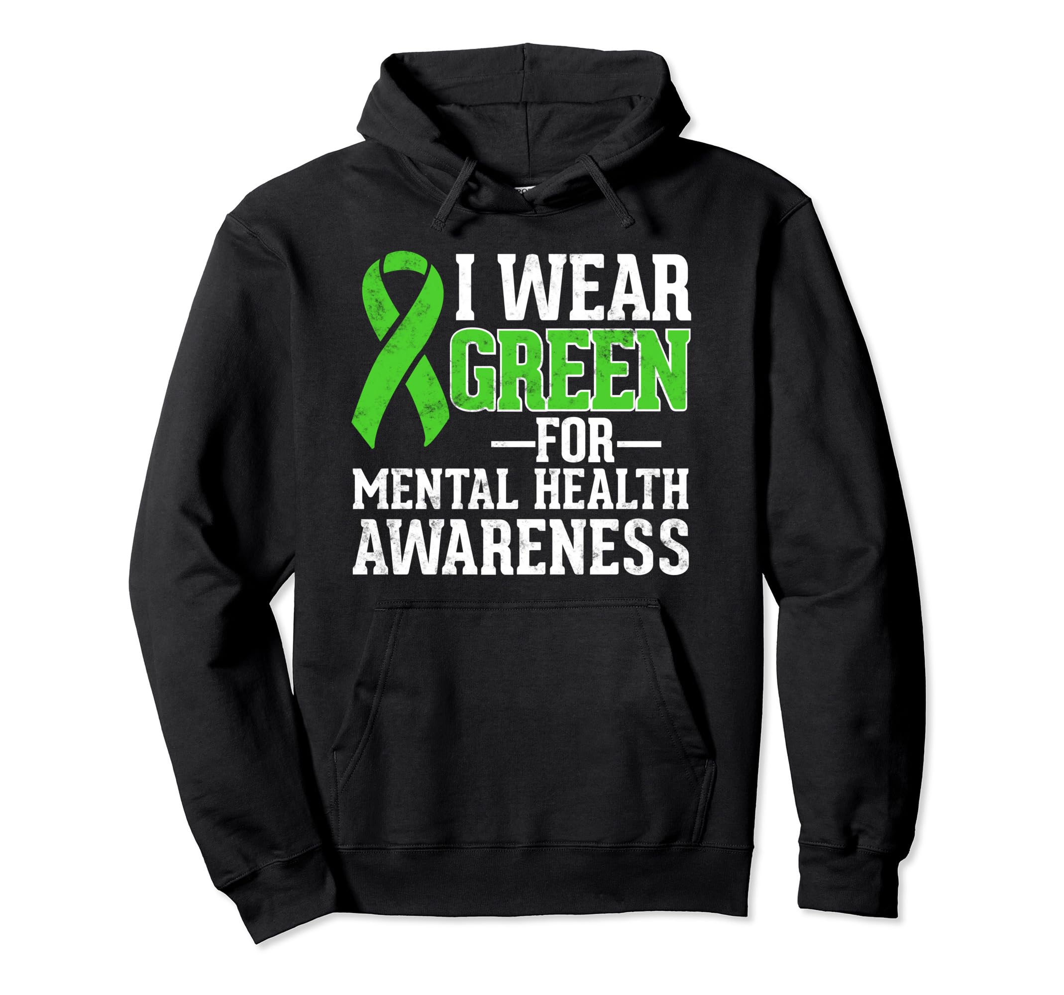 Mental Health Matters Green Ribbon T-Shirt - Aesthetic Graphic Men Women - T-Shirt, Sweatshirt, Hoodie