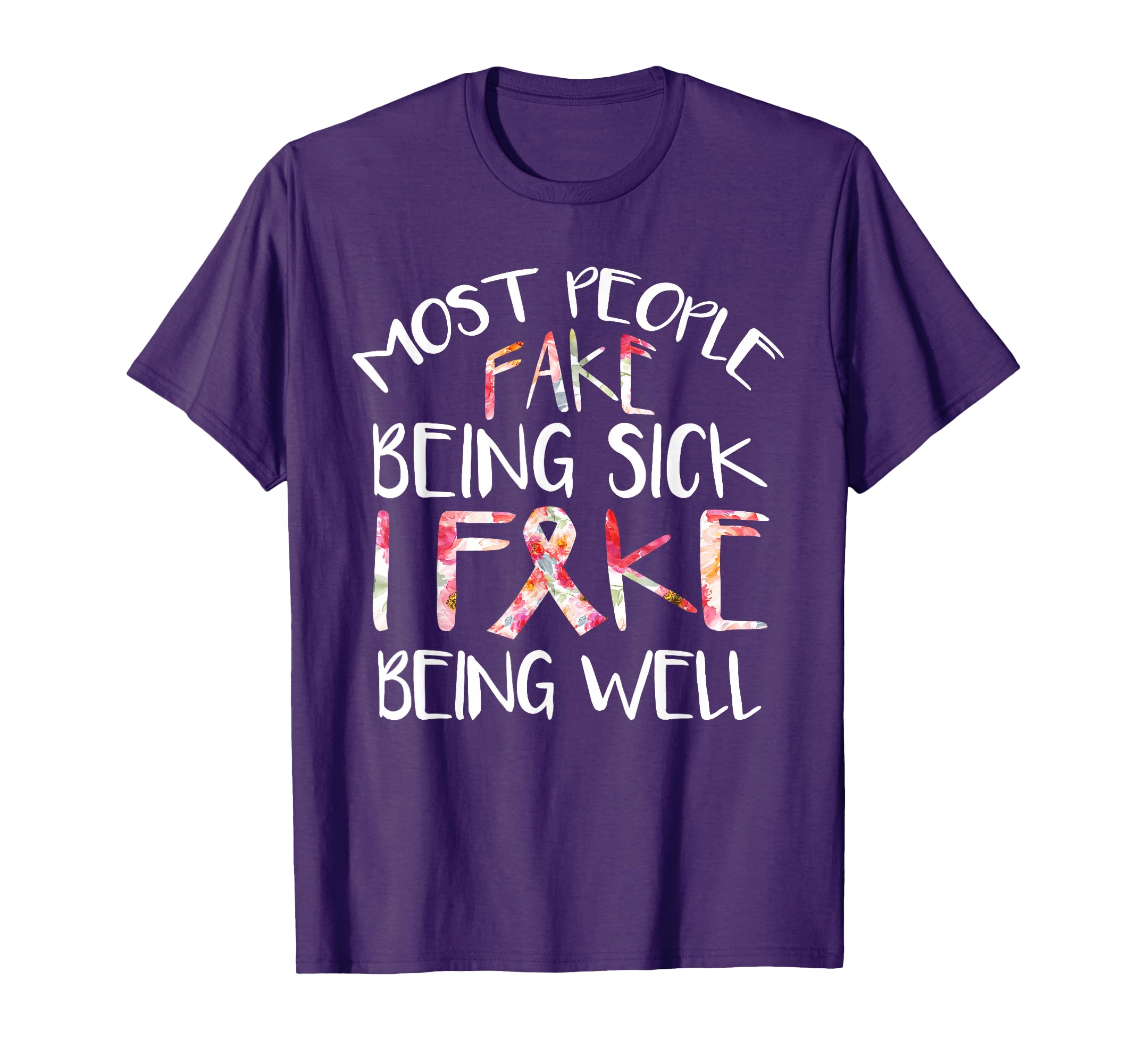 Flower Fibromyalgia Warrior Awareness T-Shirt - Trendy Graphic Men Women - T-Shirt, Sweatshirt, Hoodie