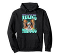 When All Else Fails Hug Dog Papillon Hoodie - Casual Everyday Wear Unisex - T-Shirt, Sweatshirt, Hoodie