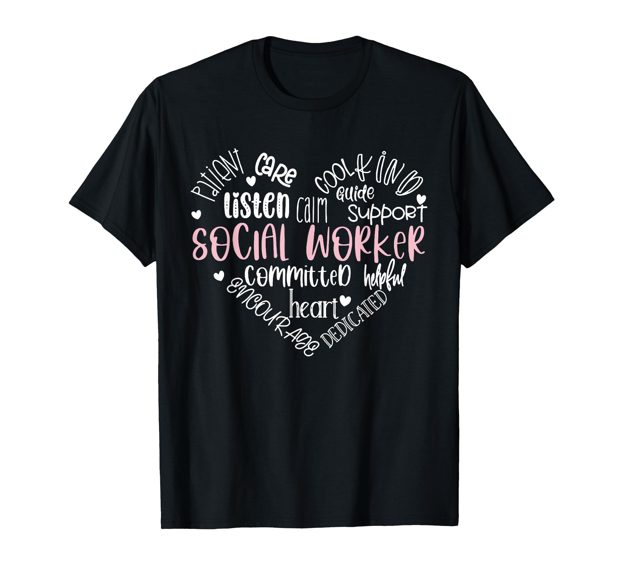 Social Worker Heart Funny Social T-Shirt - Aesthetic Graphic for Adults - T-Shirt, Sweatshirt, Hoodie