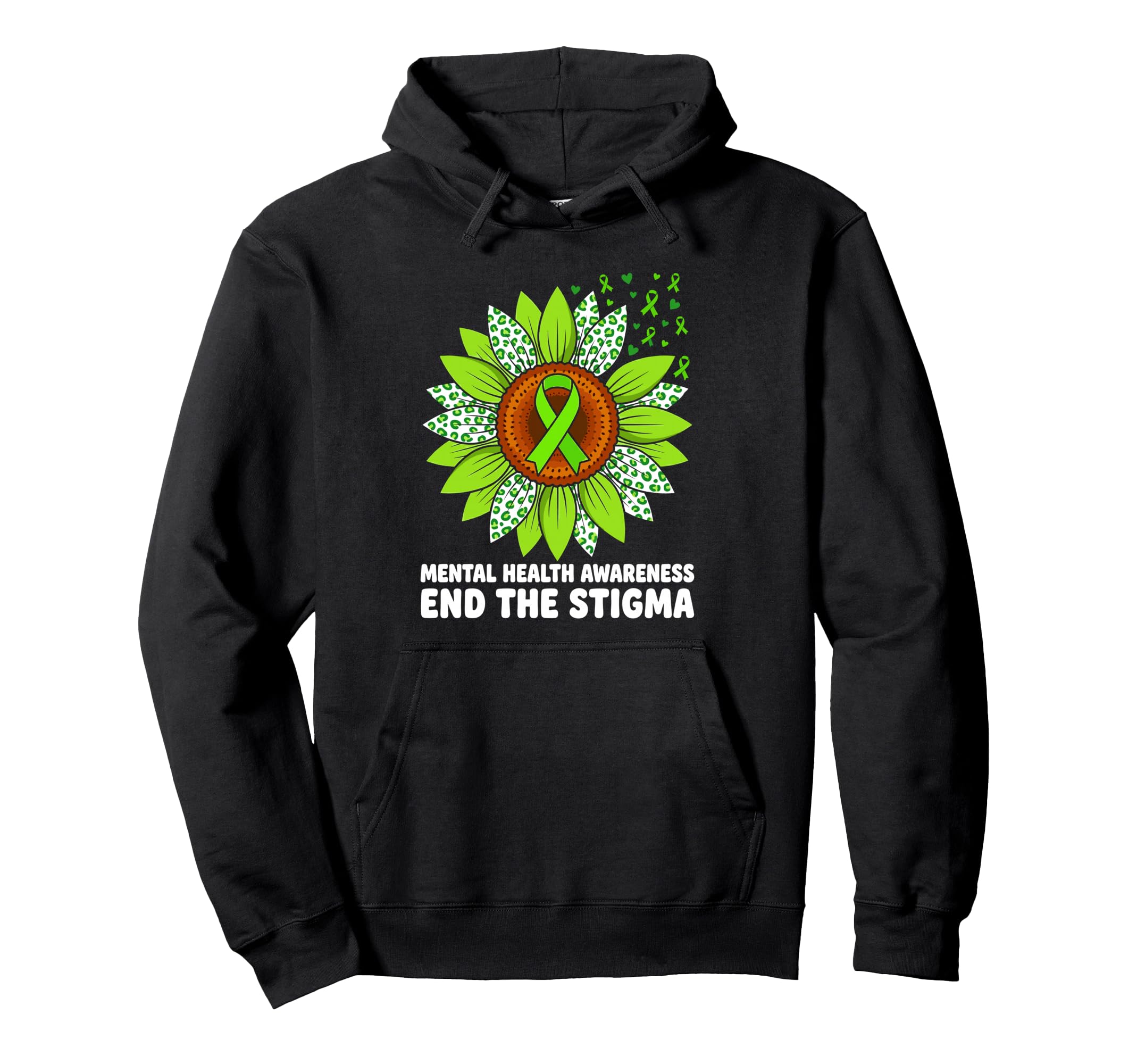 Mental Health Awareness End Stigma Hoodie - Unique Graphic Men Women - T-Shirt, Sweatshirt, Hoodie
