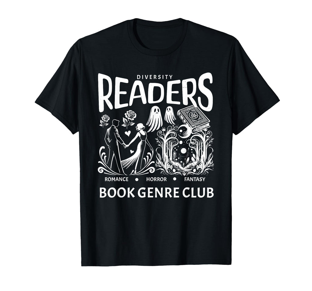Diversity Readers Book Genre Club T-Shirt - Streetwear Style for Adults - T-Shirt, Sweatshirt, Hoodie
