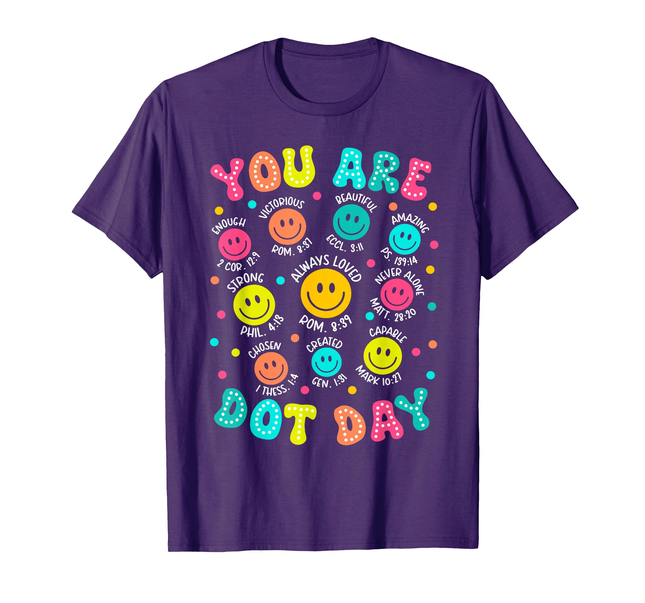 You Are Enough Christian Bible Dot Day T-Shirt - Streetwear Style Unisex - T-Shirt, Sweatshirt, Hoodie