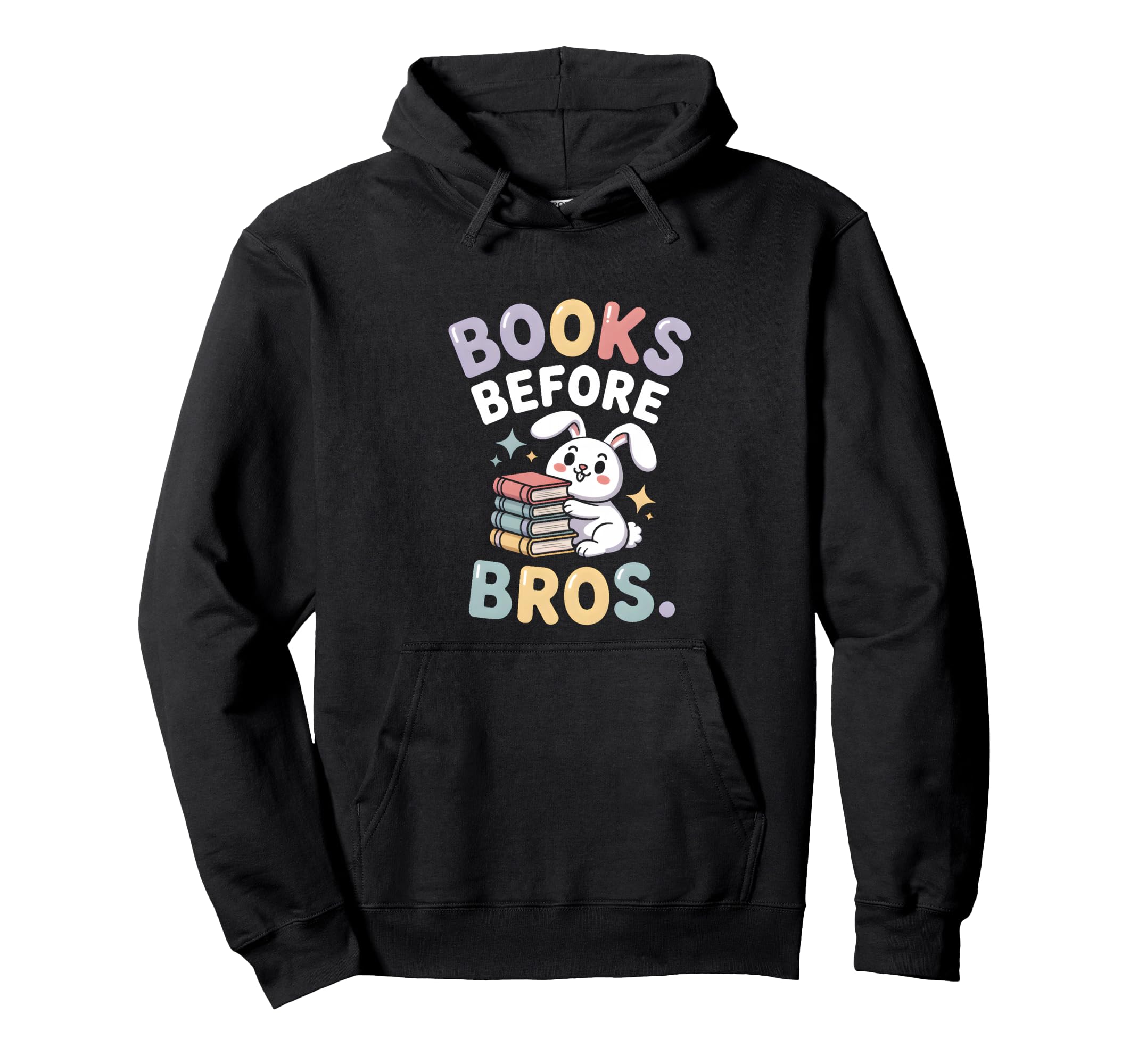 Books Before Bros Nerdy Fox Reading Lover Hoodie - Aesthetic Graphic Unisex - T-Shirt, Sweatshirt, Hoodie