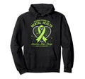 Funny Ribbon I Wear Green Mental Hoodie - Custom Art Print for Adults - T-Shirt, Sweatshirt, Hoodie