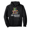 Just Who Loves Dragons Books Bookworm Book Hoodie - Trendy Graphic Unisex - T-Shirt, Sweatshirt, Hoodie