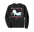 Casper Friendly Ghost Anti Social Sweatshirt - Casual Everyday Wear Unisex - T-Shirt, Sweatshirt, Hoodie