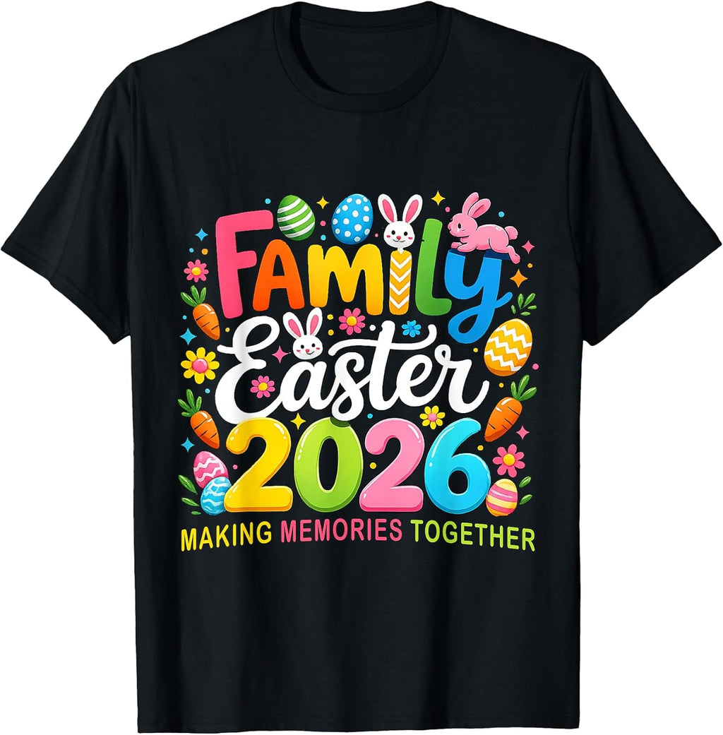Family Easter 2026 Matching Unisex T-shirt, Sweatshirt, Hoodie, Long Sleeve Tee - T-Shirt, Sweatshirt, Hoodie