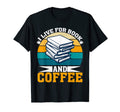 I Live Book And Coffee Author Writing T-Shirt - Trendy Graphic for Adults - T-Shirt, Sweatshirt, Hoodie