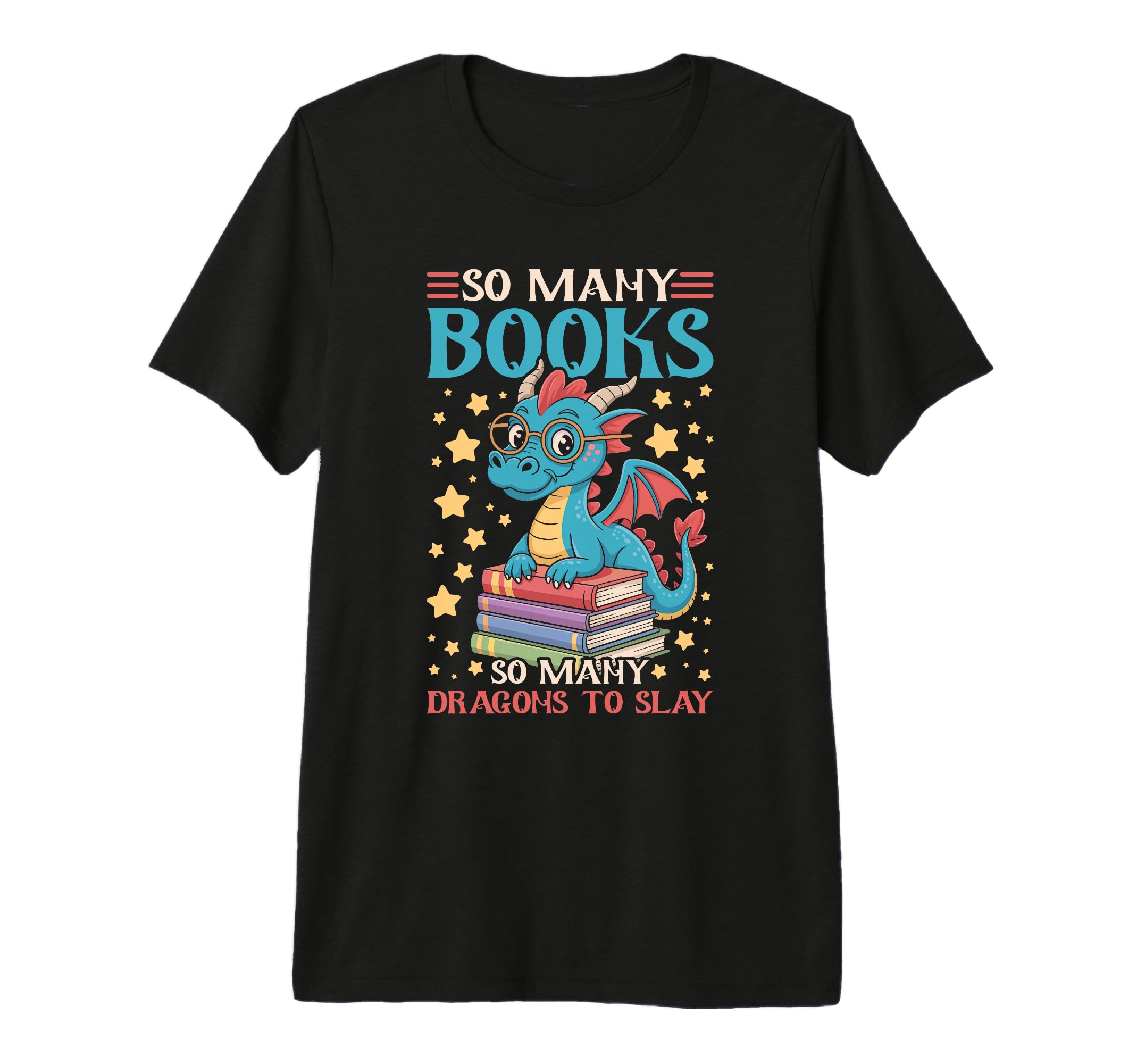 So Many Books So Many Dragons To T-Shirt - Aesthetic Graphic for Adults - T-Shirt, Sweatshirt, Hoodie