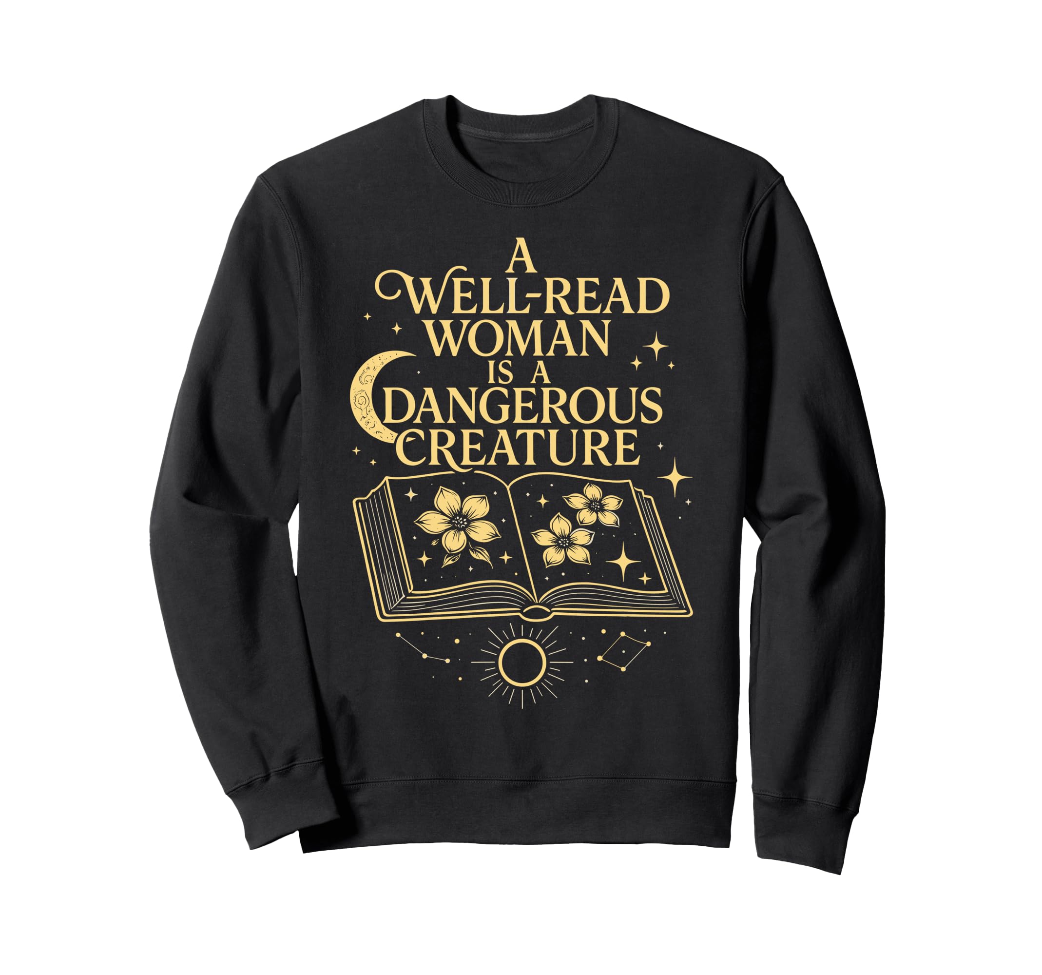 Well Read Literature Celestial Sweatshirt - Minimalist Print Men Women - T-Shirt, Sweatshirt, Hoodie