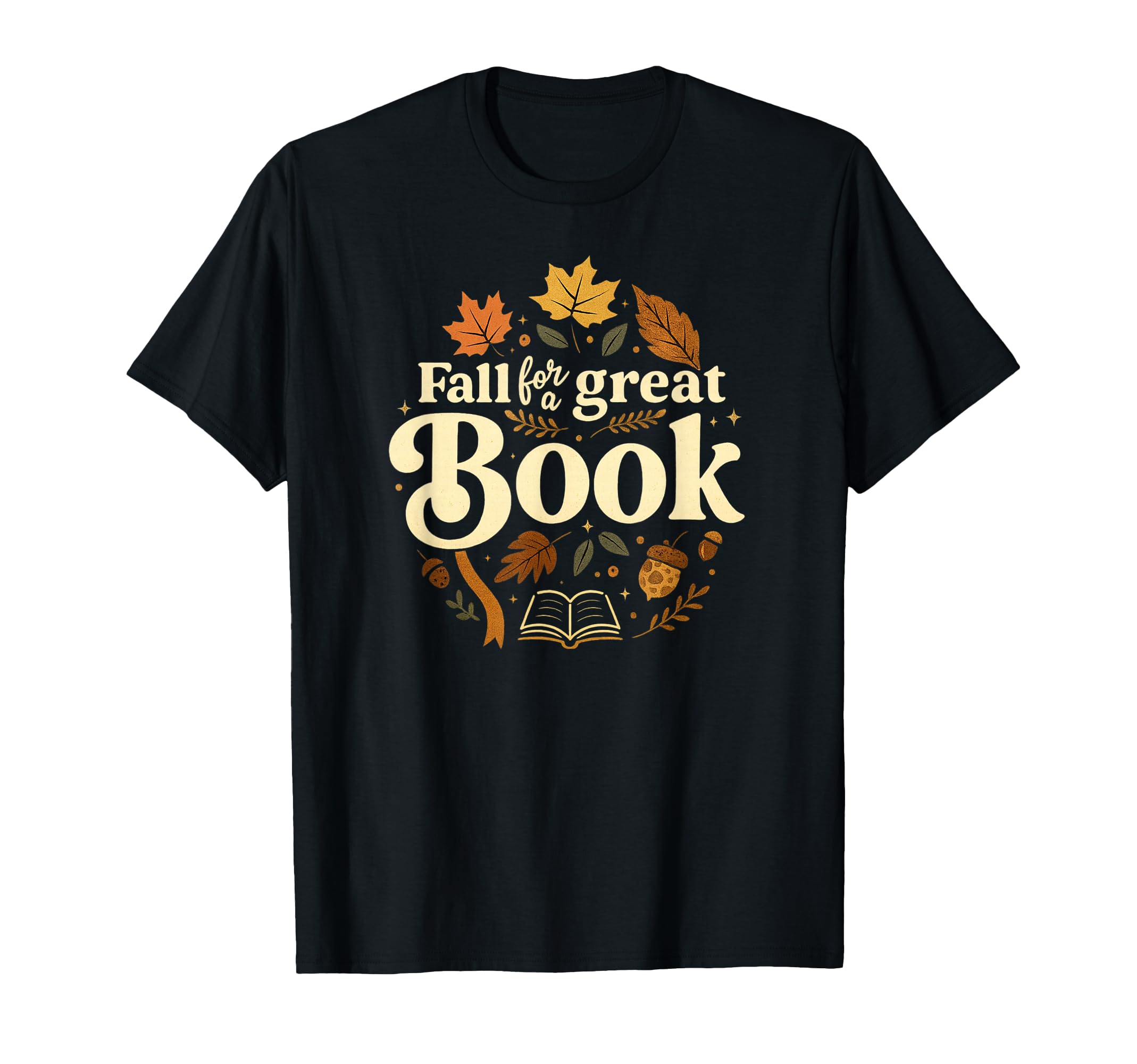 Fall Great Book Autumn Reading T-Shirt - Fun Novelty Design Unisex - T-Shirt, Sweatshirt, Hoodie