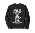 Rabbit And Chainsaw Hold Partner Im Sweatshirt - Trendy Graphic Men Women - T-Shirt, Sweatshirt, Hoodie