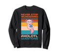 Axolotl Bookshelf Readsolotl Bookish Sweatshirt - Unique Graphic Unisex - T-Shirt, Sweatshirt, Hoodie