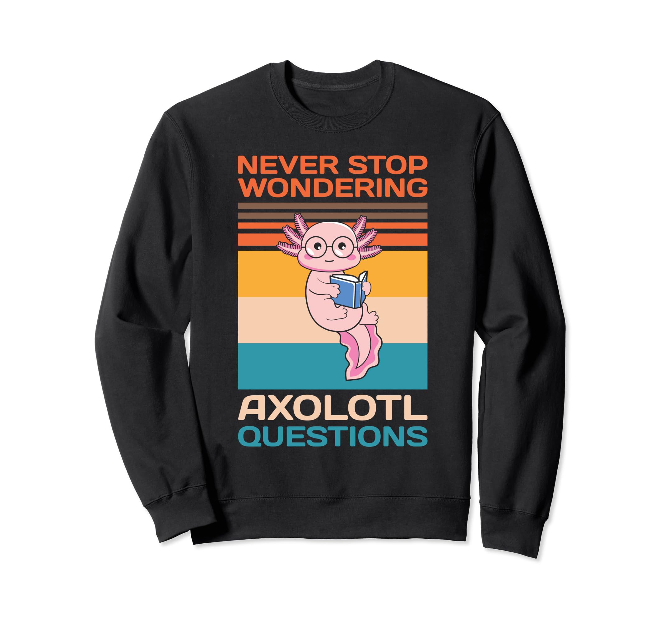 Axolotl Bookshelf Readsolotl Bookish Sweatshirt - Unique Graphic Unisex - T-Shirt, Sweatshirt, Hoodie