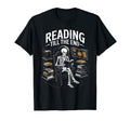 Reading Till End Skeleton Book T-Shirt - Fun Novelty Design for Adults - T-Shirt, Sweatshirt, Hoodie