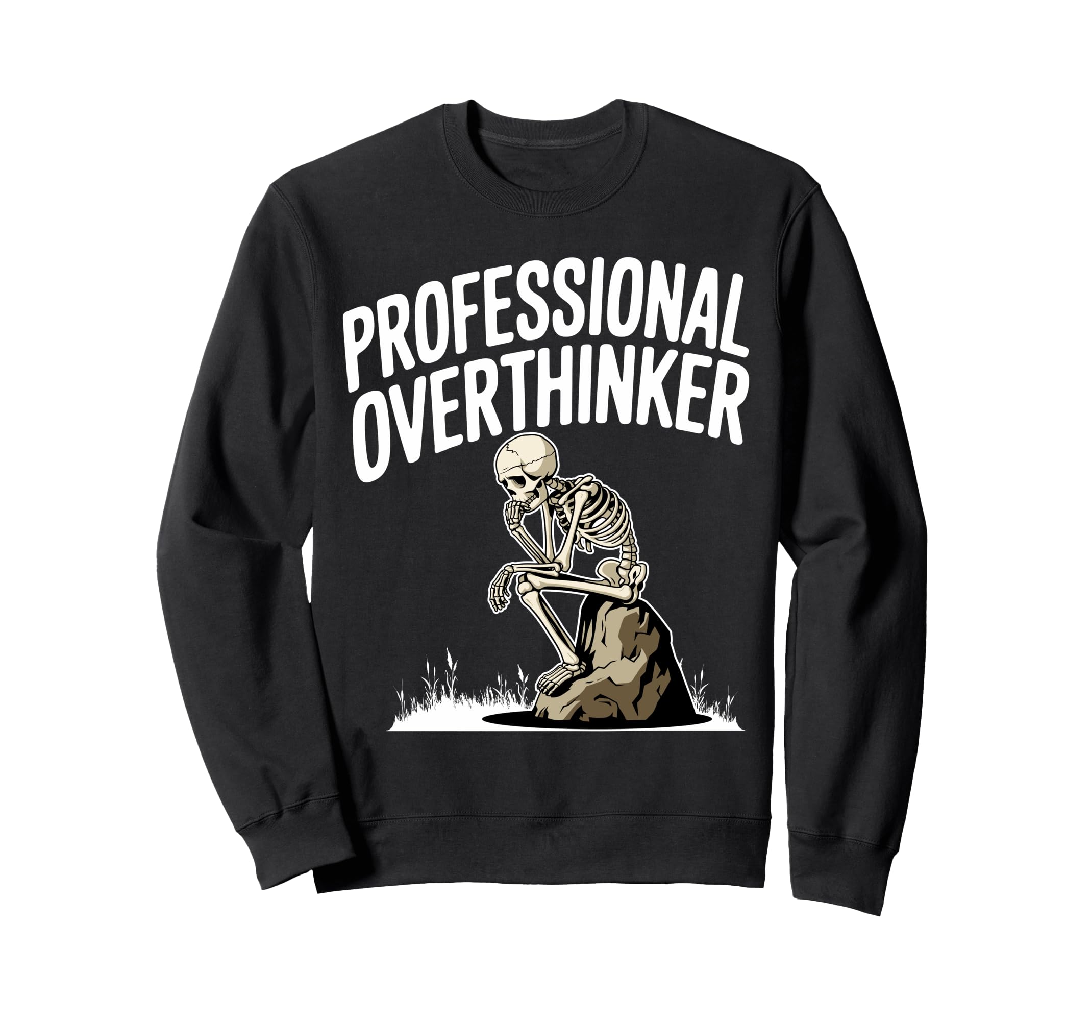 Professional Overthinker Anxiety Sweatshirt - Custom Art Print Unisex - T-Shirt, Sweatshirt, Hoodie
