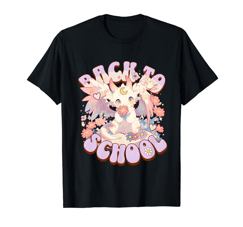 Pastel Dragon Back To School Little T-Shirt - Fun Novelty Design Men Women - T-Shirt, Sweatshirt, Hoodie